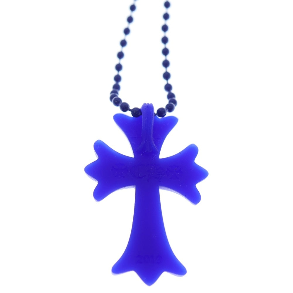 CHROME HEARTS(クロムハーツ) RUBBER CH CRS SML ラバースモールCHクロス シリコンネックレストップ ブルー