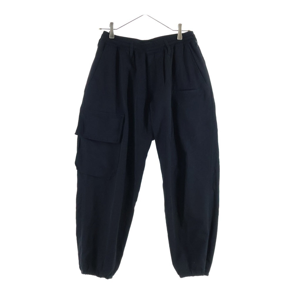 Yohji Yamamoto(ヨウジヤマモト) 21SS ウールウェストリブパンツ カーゴパンツ ブラック HC-PO2-140