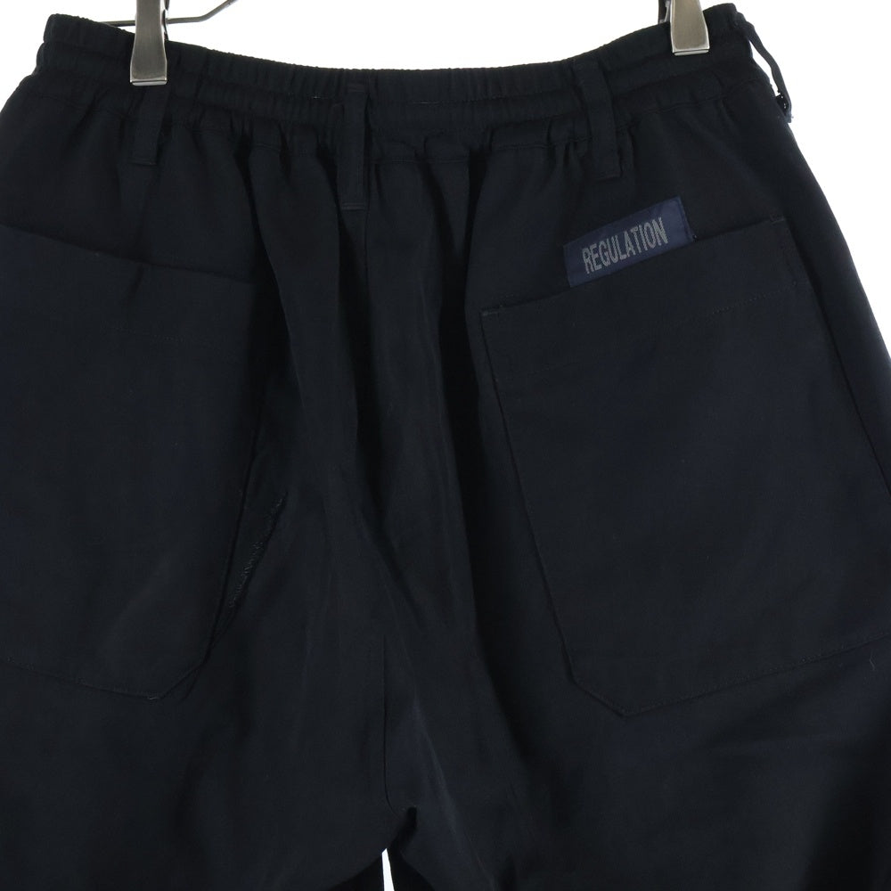 Yohji Yamamoto(ヨウジヤマモト) 21SS ウールウェストリブパンツ カーゴパンツ ブラック HC-PO2-140