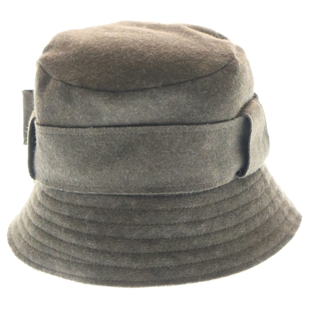 Vivienne Westwood(ヴィヴィアンウエストウッド) オーブロゴ ウールリボンバケットハット 帽子 ブラウン