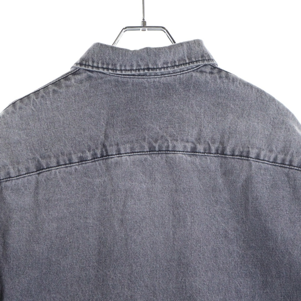 PRADA(プラダ) 23AW トライアングルロゴデニムジップジャケット グレー GEC086