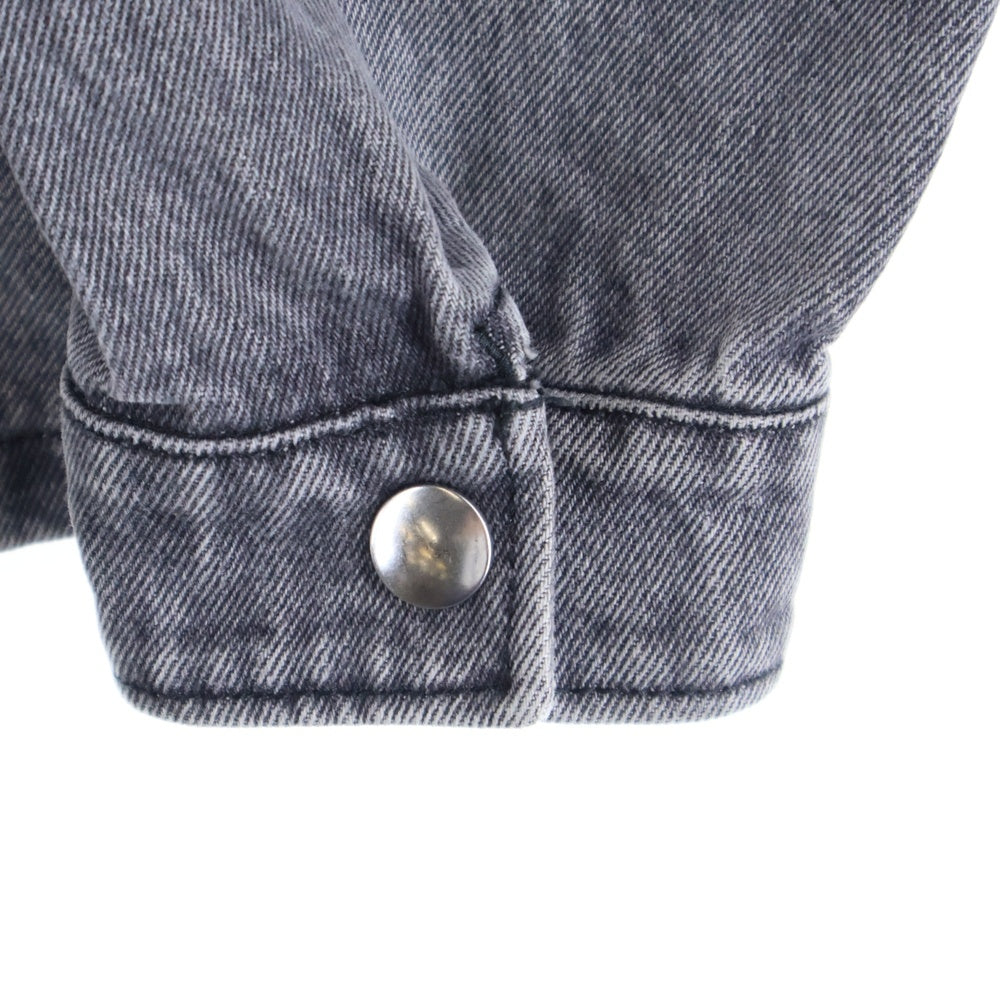 PRADA(プラダ) 23AW トライアングルロゴデニムジップジャケット グレー GEC086