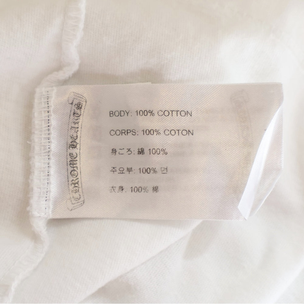 CHROME HEARTS(クロムハーツ) HORSESHOE S/S TEE ホースシュープリント 半袖ポケットTシャツ カットソー ホワイト