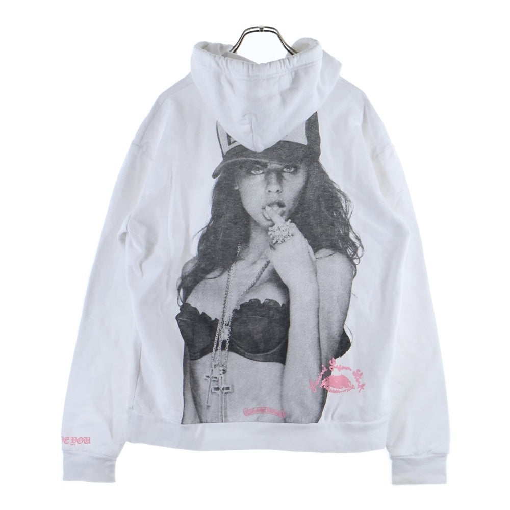 CHROME HEARTS(クロムハーツ) LLS HOODIE LLS フォトプリント フーディスウェットプルオーバーパーカー ホワイト