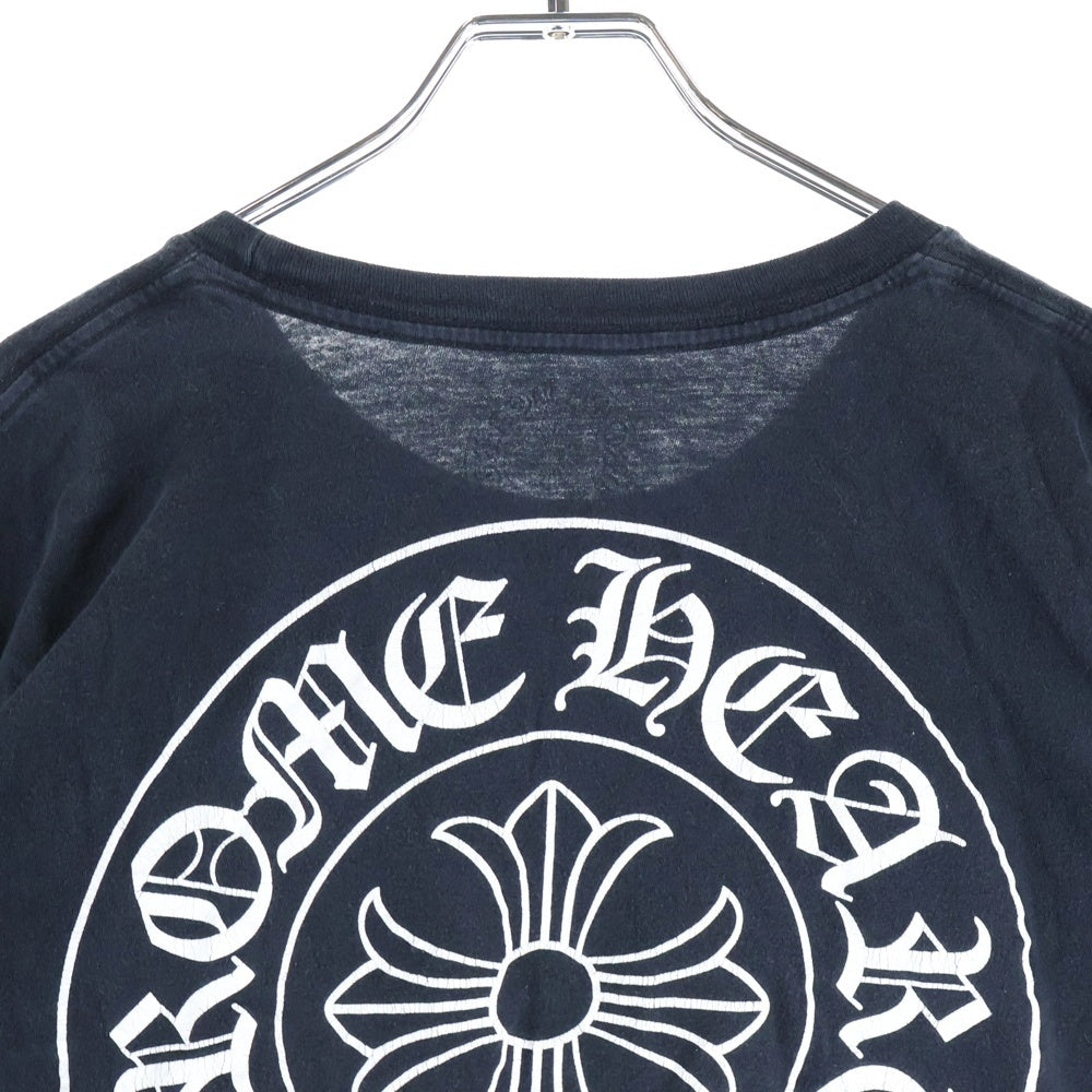 CHROME HEARTS(クロムハーツ) Horseshoe Tee ホースシューロゴ クルーネック半袖Tシャツカットソー ブラック