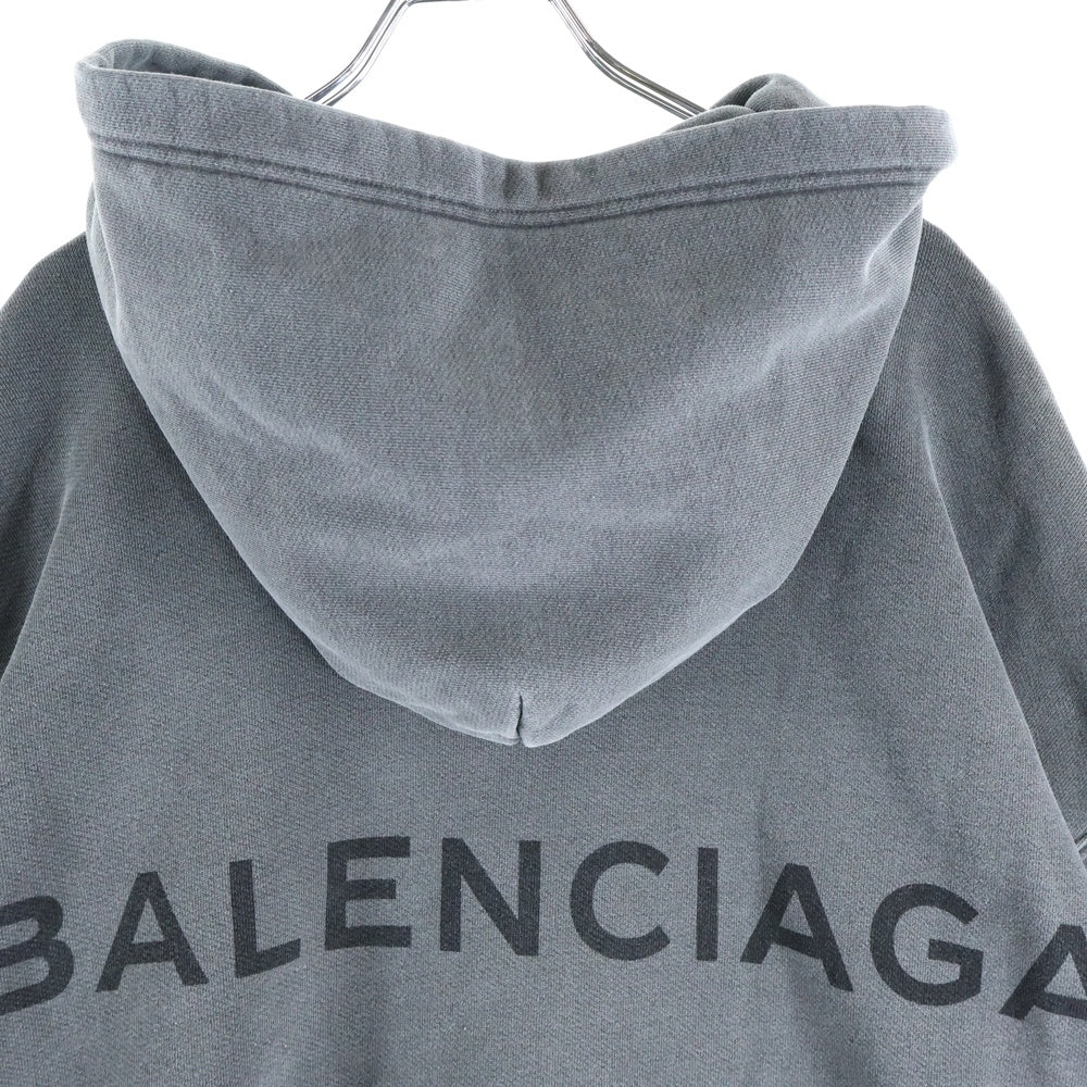 BALENCIAGA(バレンシアガ) 17AW バックロゴオーバーサイズプルオーバー ブラック 492167 TXK29