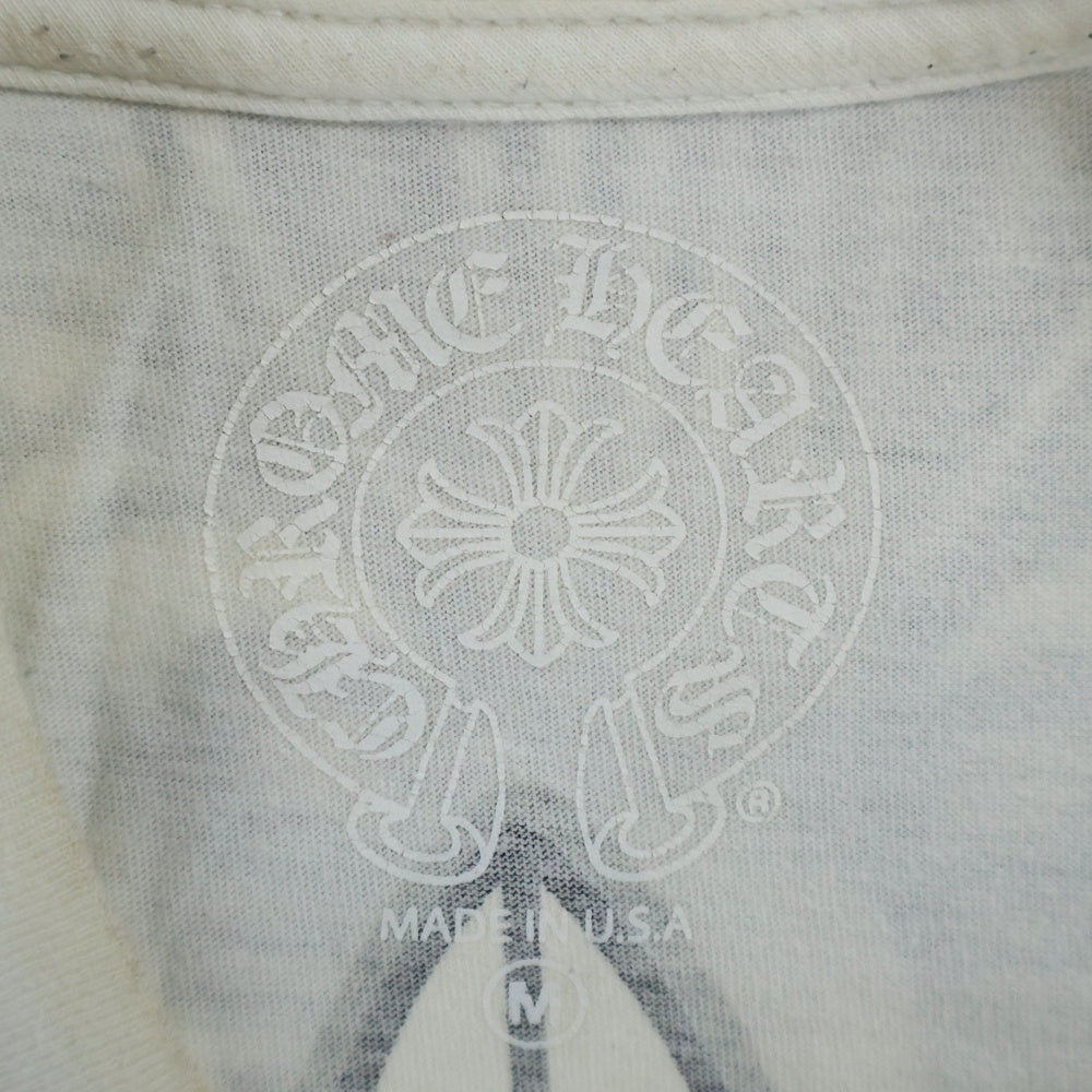 CHROME HEARTS(クロムハーツ) Floral Cross T-shirt フローラルクロス プリントTシャツ 半袖カットソー ホワイト