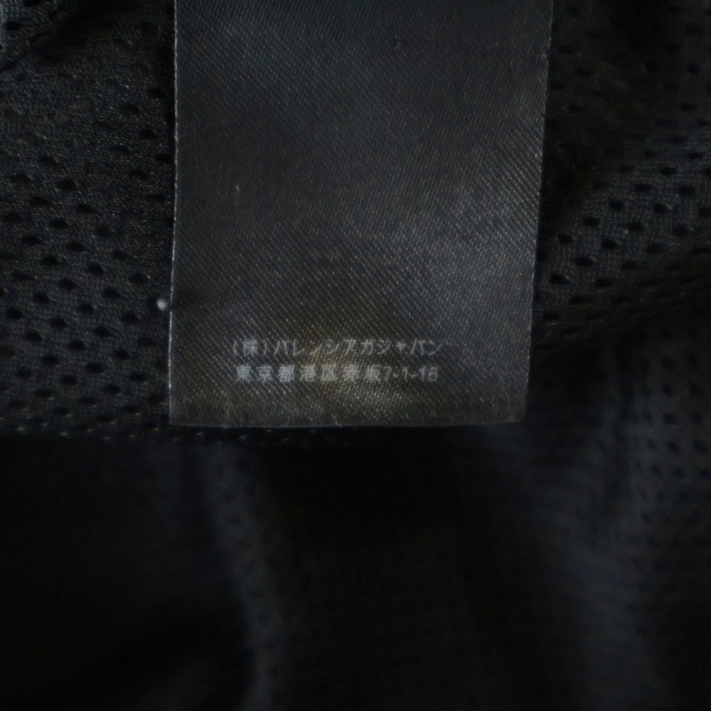 BALENCIAGA(バレンシアガ) 18AW フロントロゴデニム切替 ナイロントラックジャケット ブラック 529213 TBQ03