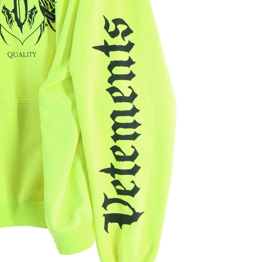 VETEMENTS(ヴェトモン) 21AW BLACK LABEL Logo Hoodie ロゴフーディー