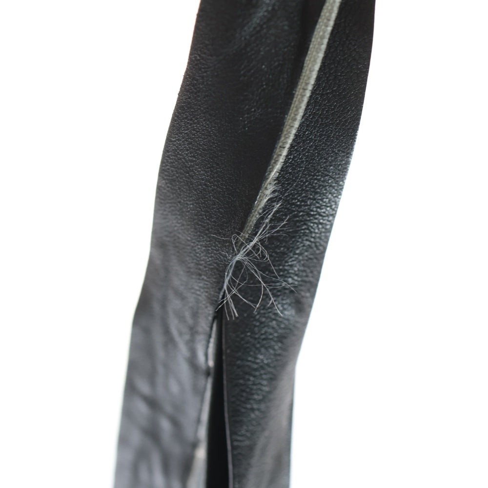 BALENCIAGA(バレンシアガ) 24SS TRASH BAG 716897 トラッシュバッグ レザー ショルダーバッグ ブラック
