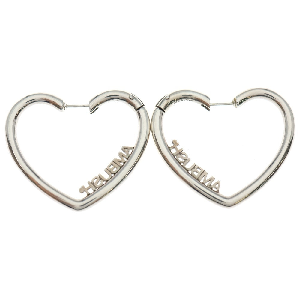 AMBUSH(アンブッシュ) HEART HOOP ハートフープピアス シルバー レディース