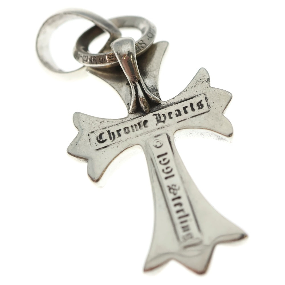 CHROME HEARTS(クロムハーツ) CH CRS SML W/BALE Wベイル スモールCHクロス ペンダントトップ シルバー BCA218
