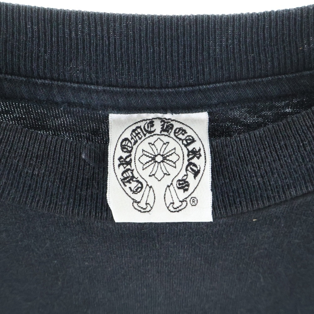 CHROME HEARTS(クロムハーツ) OLD Metallic Logo Print L/S Tee メタリックロゴ 長袖Tシャツ カットソー ブラック