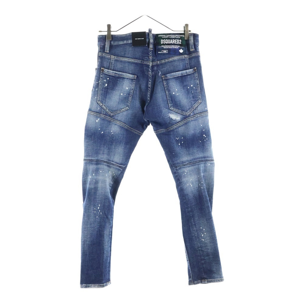 DSQUARED2(ディースクエアード) 24AW Tidy Biker Jeans S74LB1586 タイディバイカーデニムパンツ インディゴ