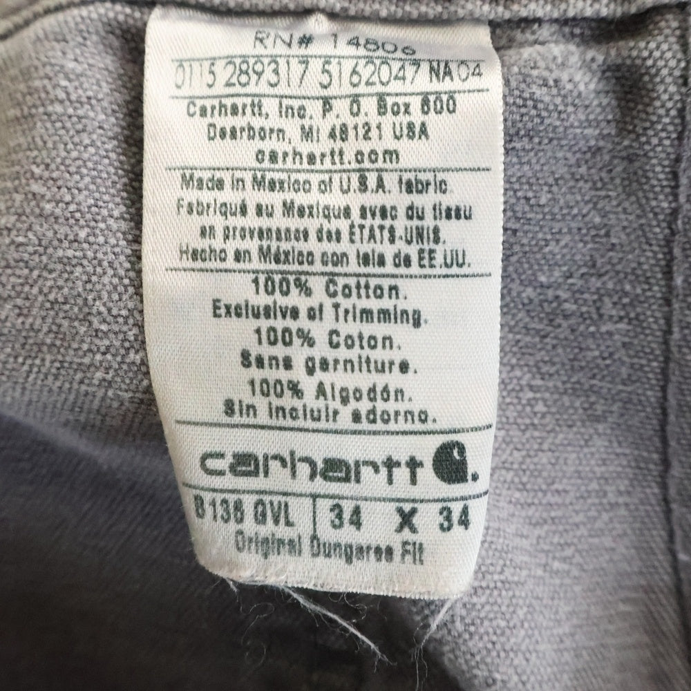 CARHARTT(カーハート) Double Knee ダブルニー カーペンターパンツ ペインター コットンダック グレー