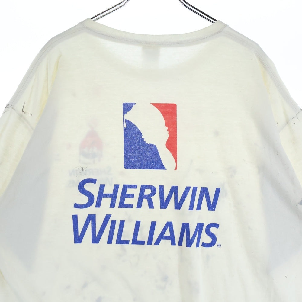 VINTAGE(ヴィンテージ) 90s Sherwin Williams ペイント半袖Tシャツ 半袖カットソー ホワイト