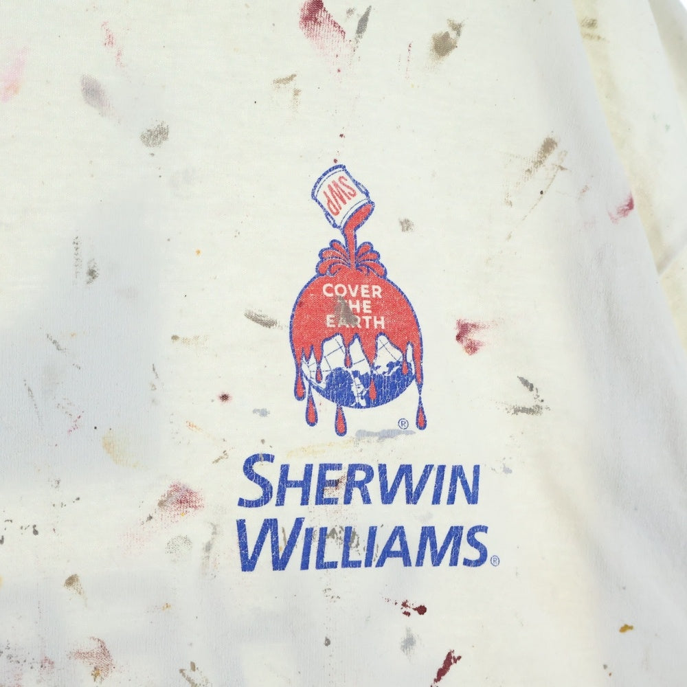 VINTAGE(ヴィンテージ) 90s Sherwin Williams ペイント半袖Tシャツ 半袖カットソー ホワイト