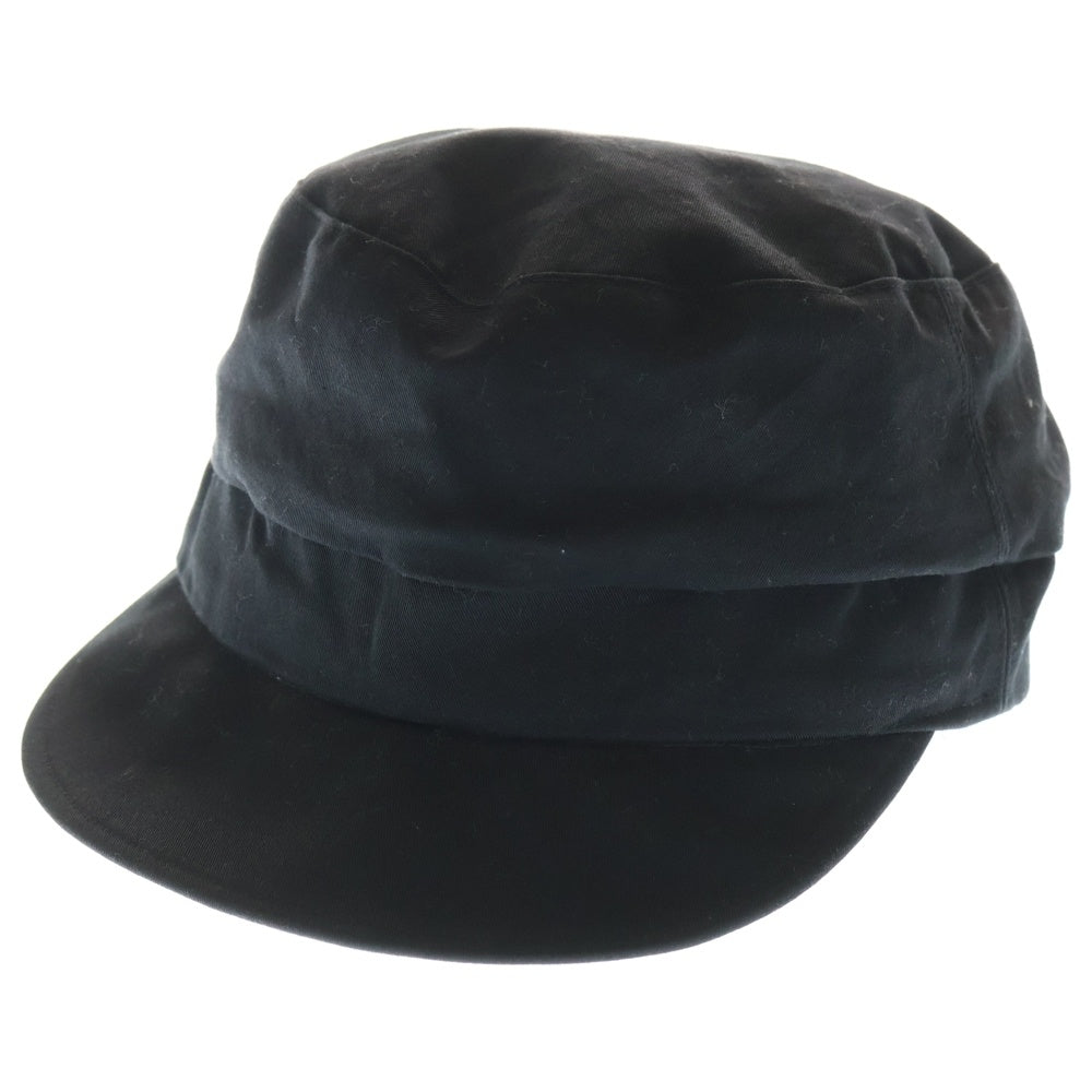 KIJIMA TAKAYUKI(キジマタカユキ) COTTON CANVAS WORK CAP コットンキャンバス ワークキャップ 帽子 ブラック