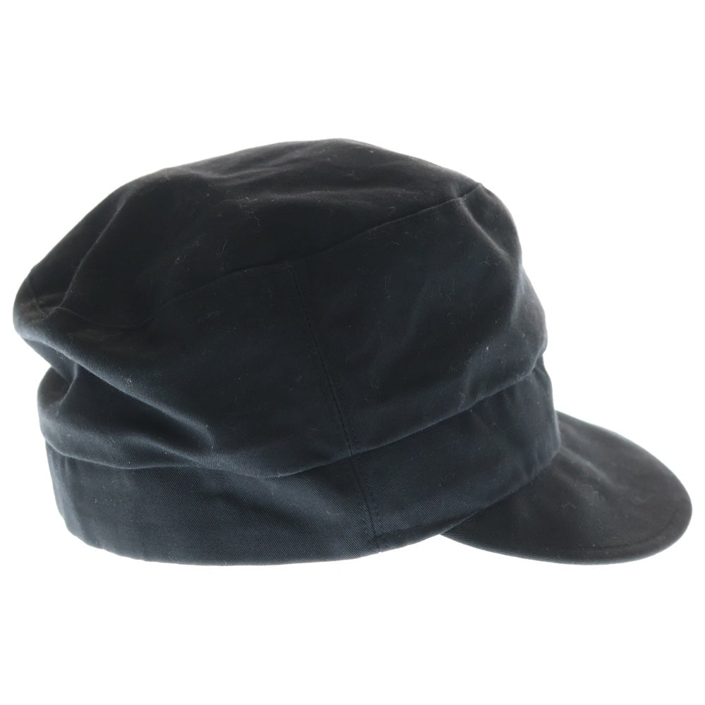 KIJIMA TAKAYUKI(キジマタカユキ) COTTON CANVAS WORK CAP コットンキャンバス ワークキャップ 帽子 ブラック