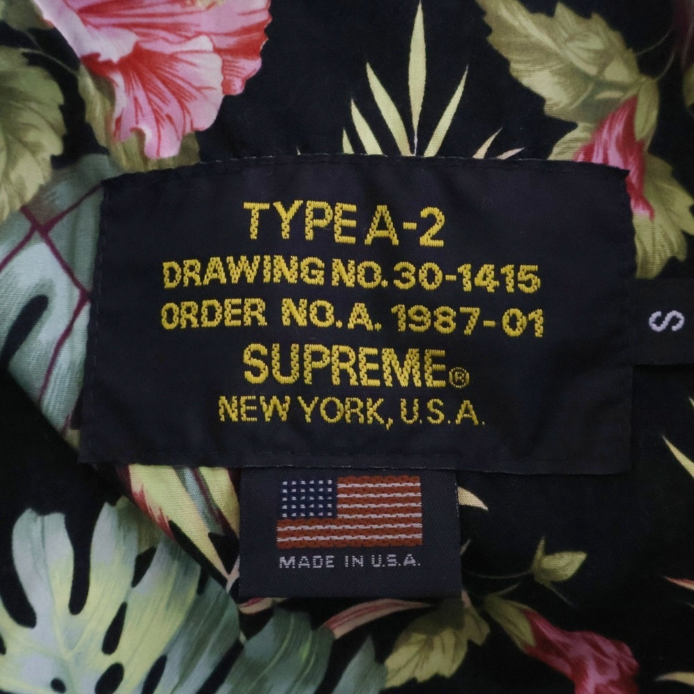 SUPREME(シュプリーム) 12SS×Schott A2 フライトレザージャケット ブラック