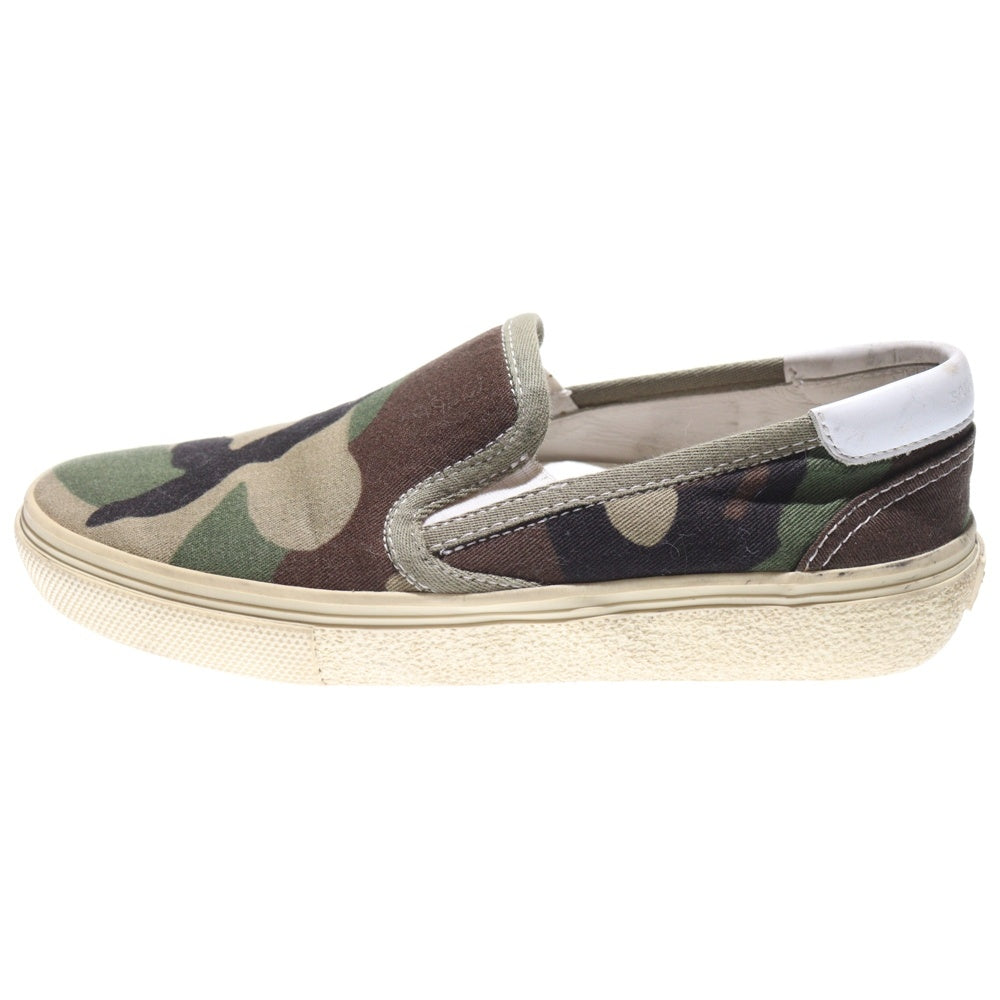 SAINT LAURENT PARIS(サンローランパリ) カモフラスリッポンシューズ スニーカー VU345064 レディース グリーン