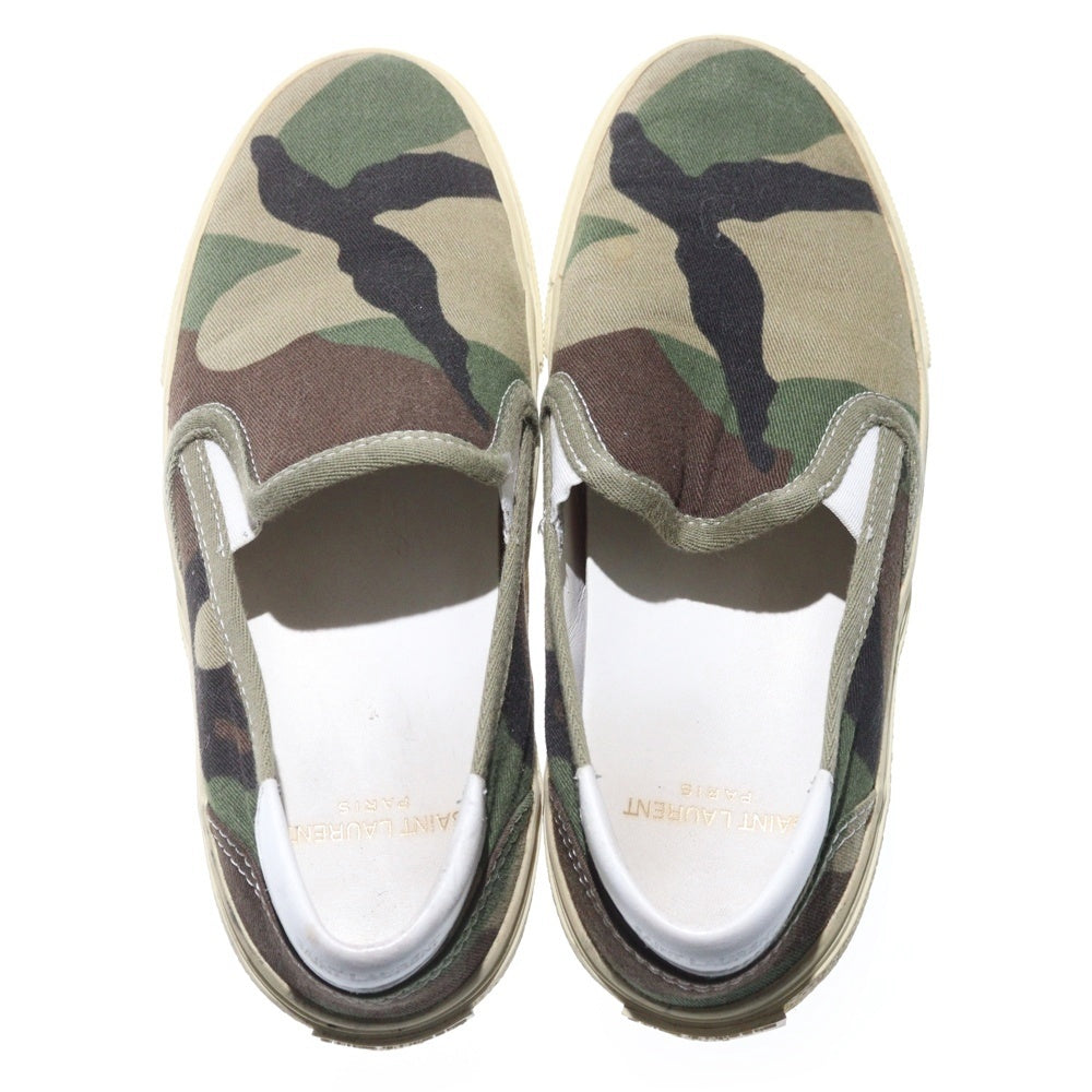 SAINT LAURENT PARIS(サンローランパリ) カモフラスリッポンシューズ スニーカー VU345064 レディース グリーン
