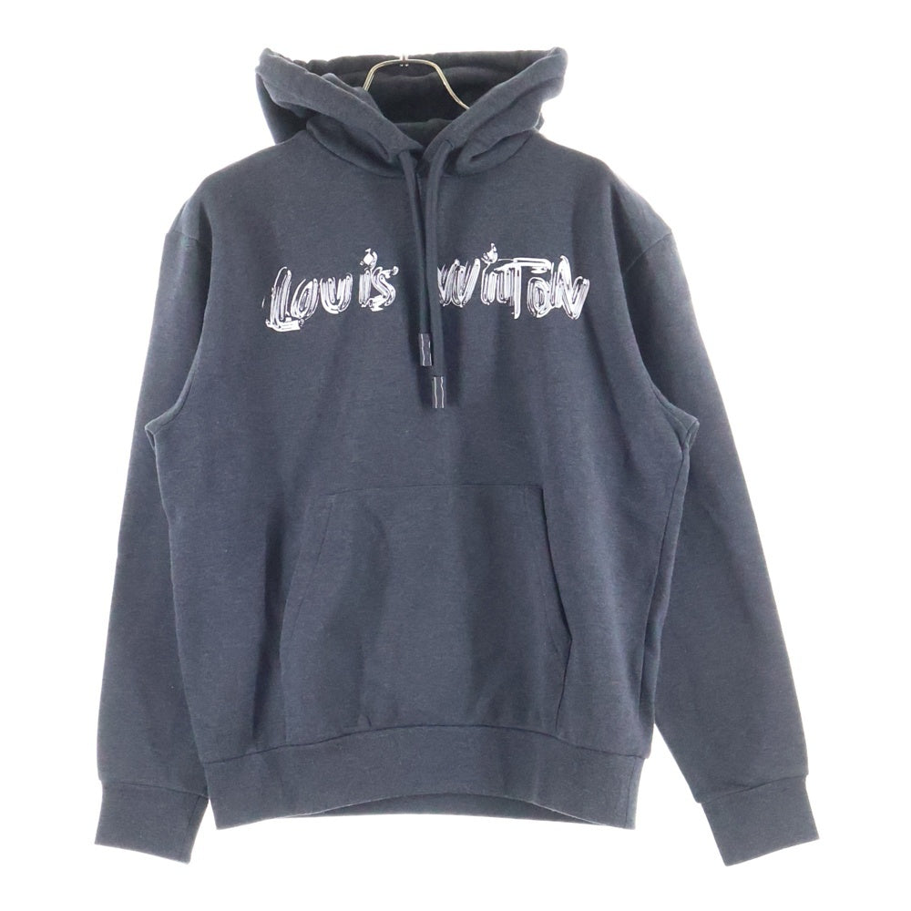 LOUIS VUITTON(ルイヴィトン) 24SS ロゴプリント プルオーバパーカー グレー RM241MQ UYR HQY47W