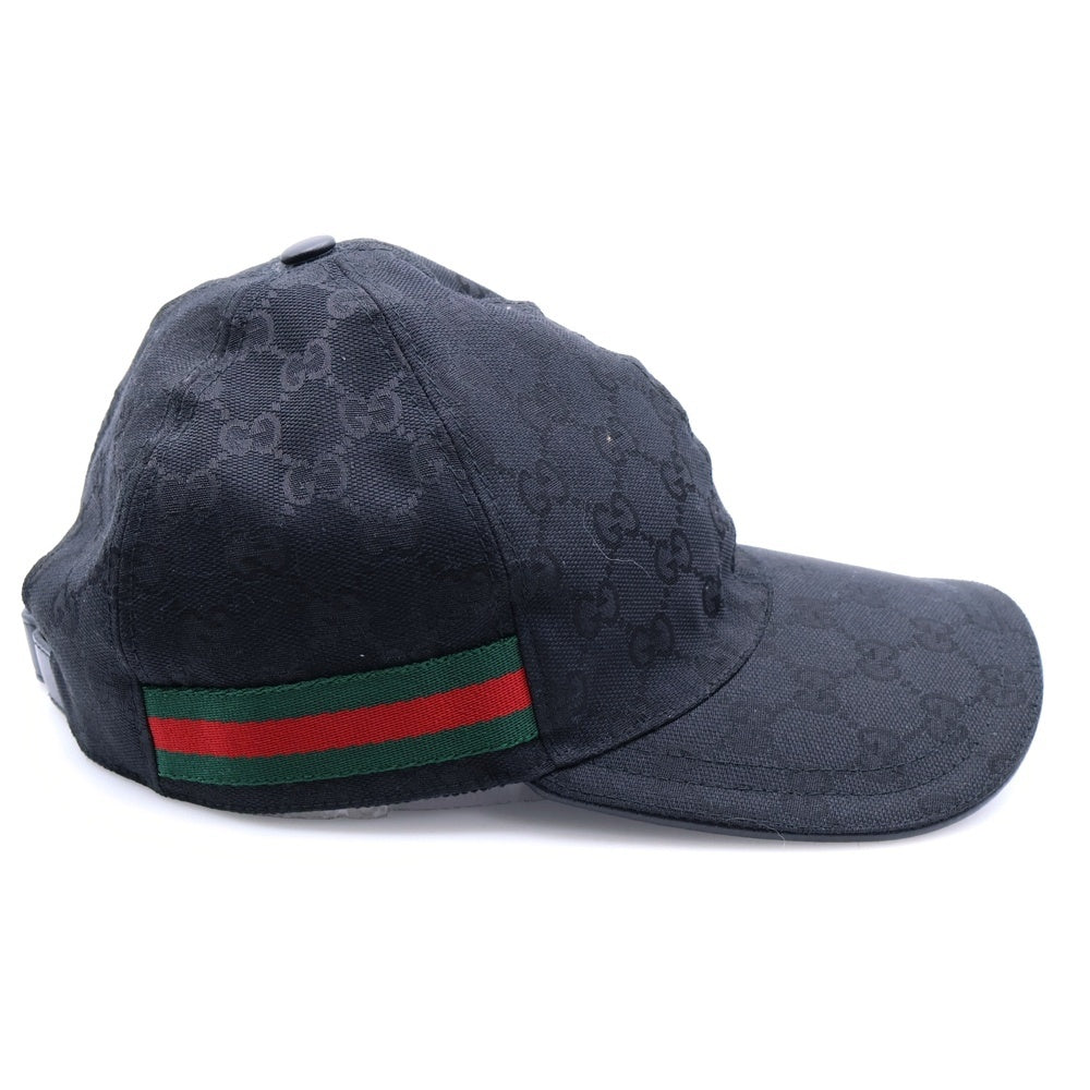 GUCCI(グッチ) GGキャンバスベースボールキャップ 200035 ブラック