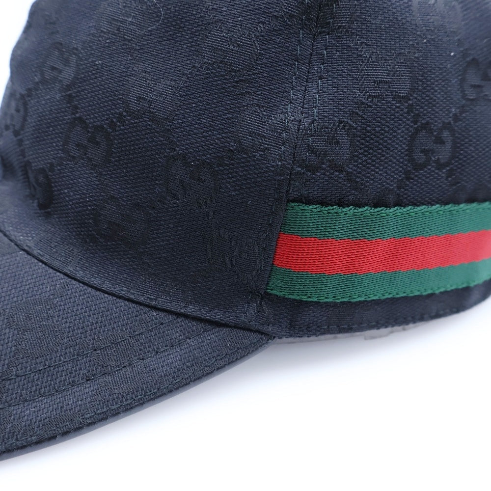 GUCCI(グッチ) GGキャンバスベースボールキャップ 200035 ブラック