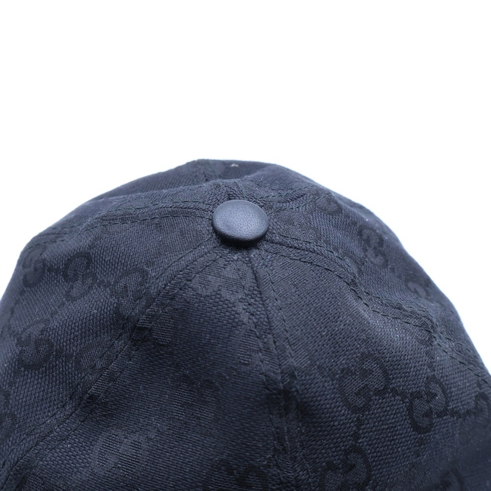GUCCI(グッチ) GGキャンバスベースボールキャップ 200035 ブラック