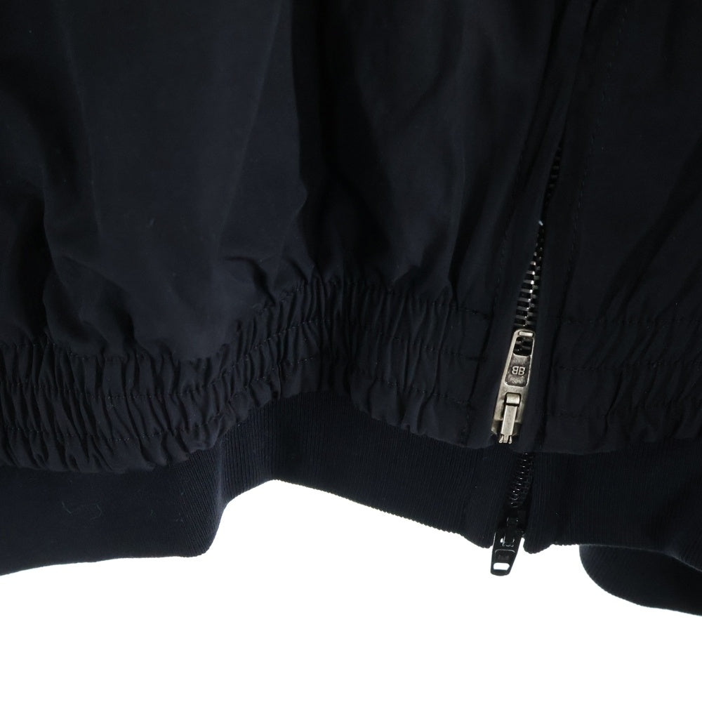 BALENCIAGA(バレンシアガ) 24SS Layered Track Jacket 773043 TNQ25 レイヤードフーディーナイロントラックジャケット ブラック