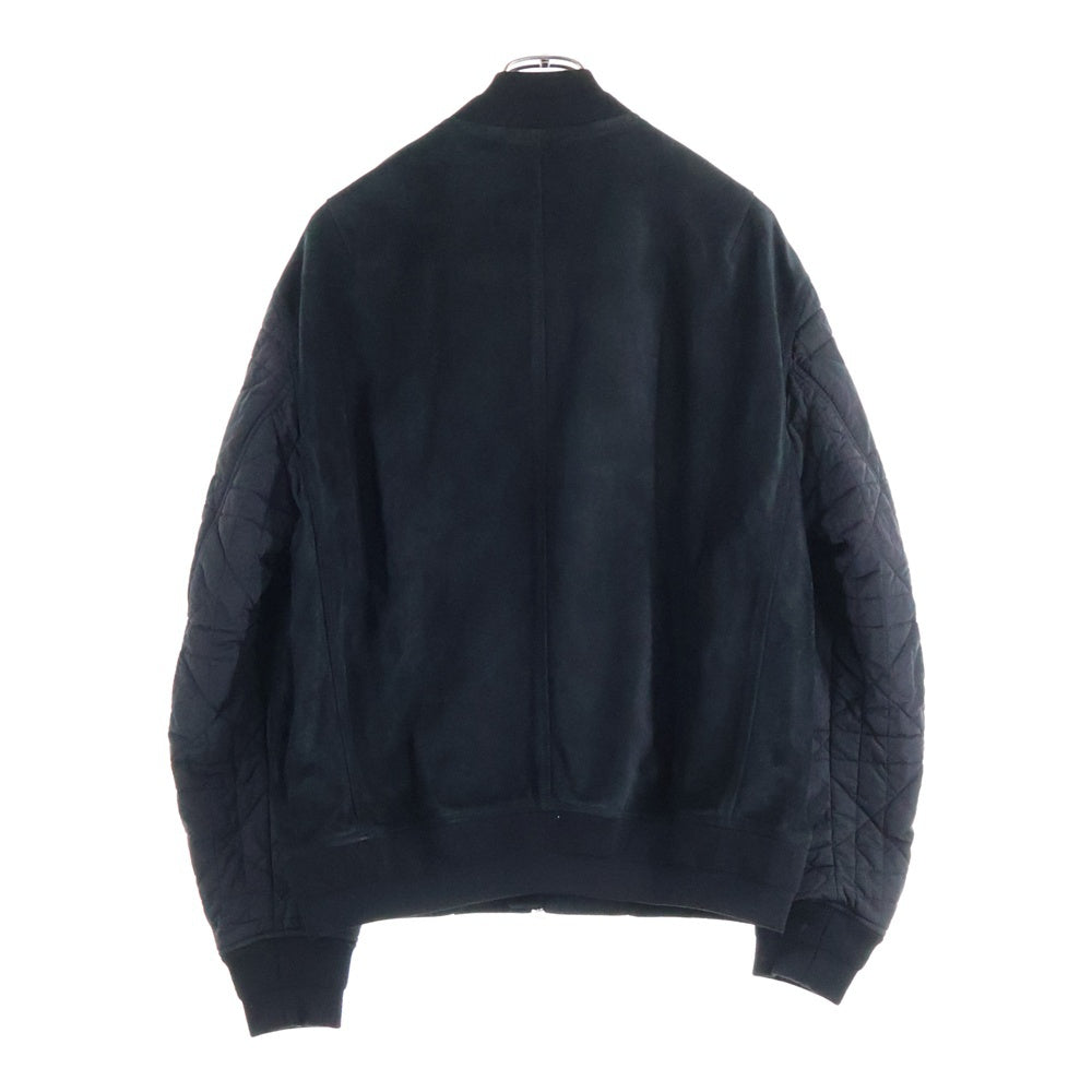 DIOR(ディオール) 23AW カナージュナイロン切替カーフスキンバーシティレザージャケット 343L419A0714 ブラック