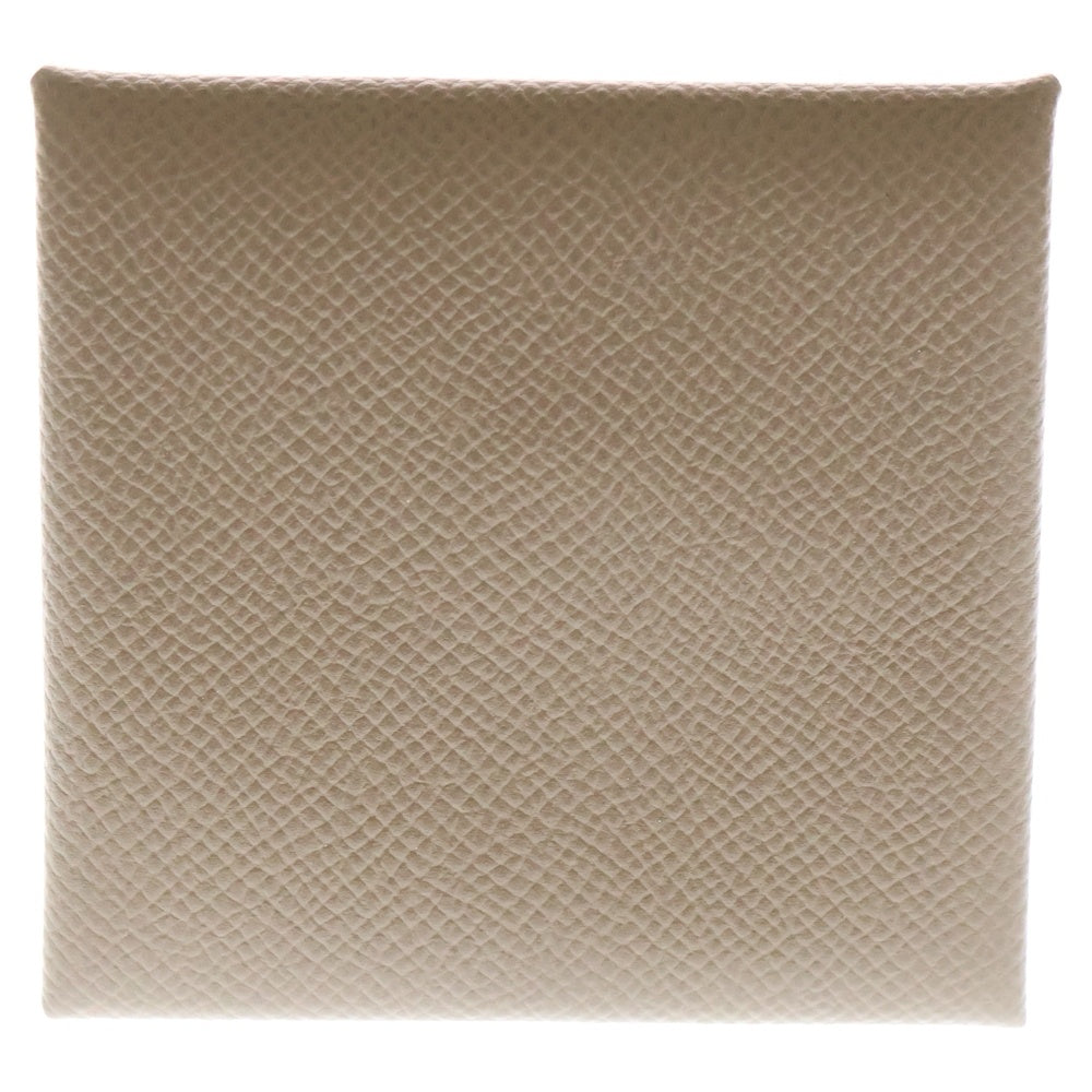 HERMES(エルメス) バスティア エプソン レザーコインケース 小銭入れ ゴールド D刻印 ブラウン