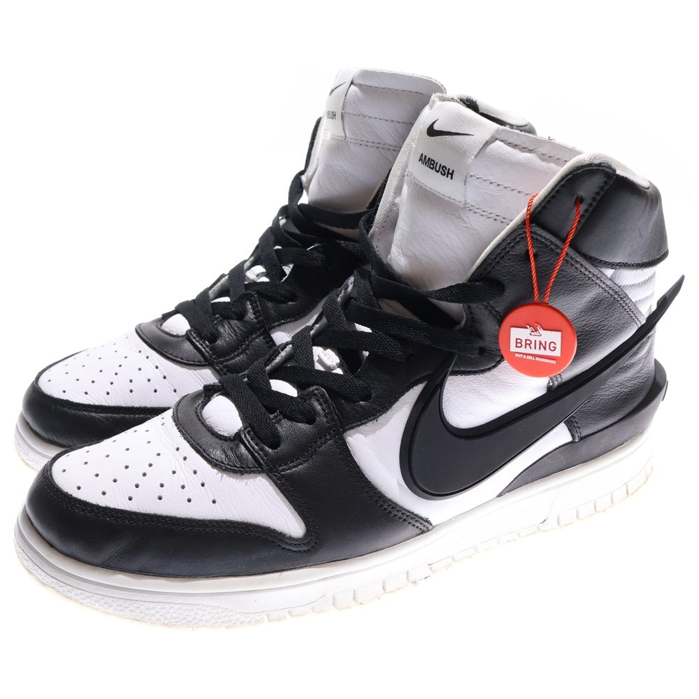 NIKE(ナイキ) ×AMBUSH DUNK HIGH アンブッシュ ダンク ハイカットスニーカー ブラック/ホワイト US10/28cm CU7544-001