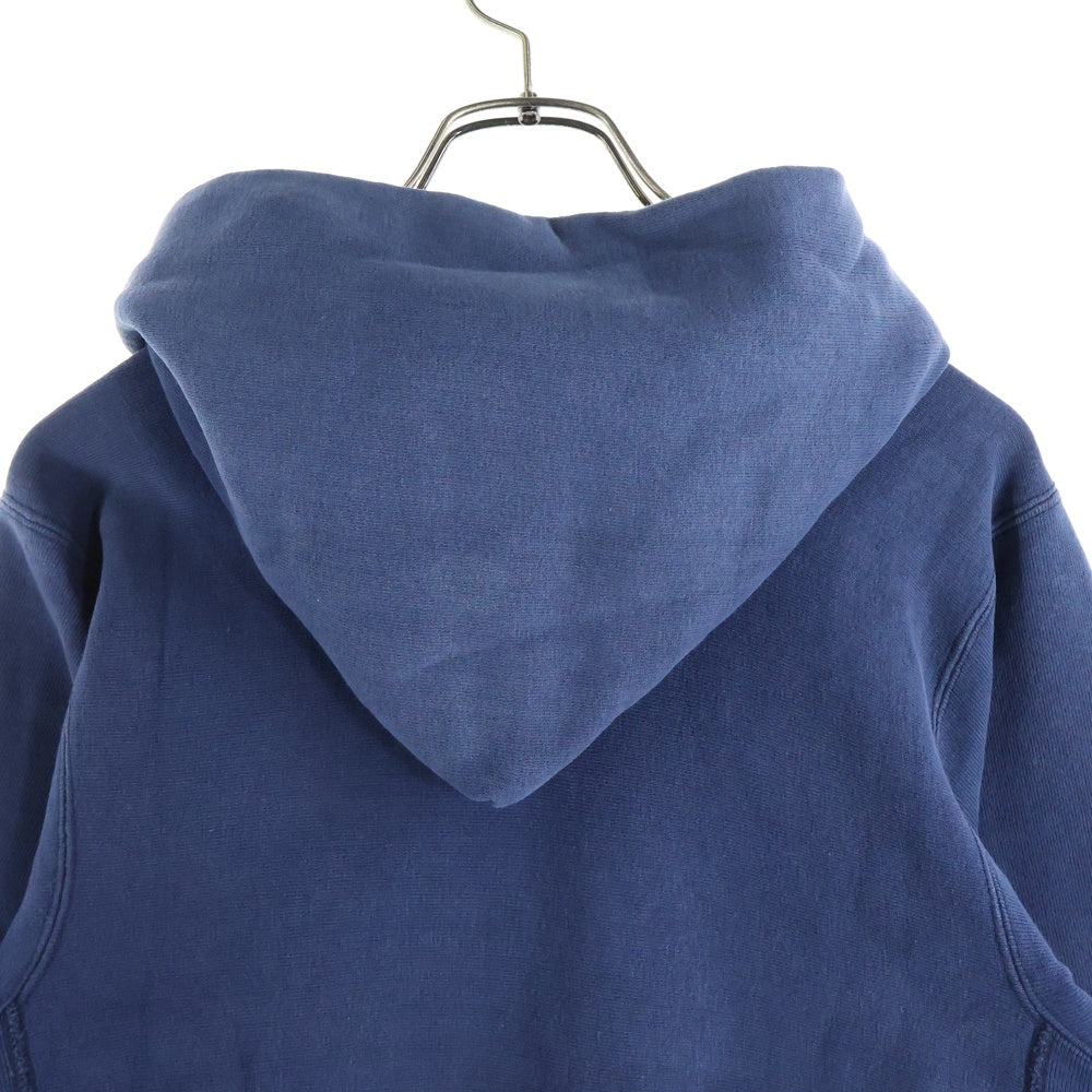 CHAMPION(チャンピオン) 80s ヴィンテージ リバースウィーブ フロントプリント プルオーバーパーカー ネイビー/イエロー