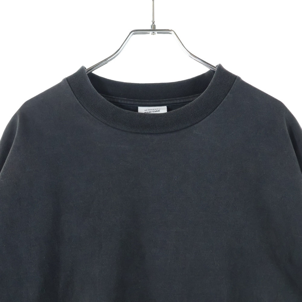 VETEMENTS(ヴェトモン) 16SS Arm Print L/S Tee アームプリント オーバーサイズ 長袖Tシャツ ブラック SS16TP14