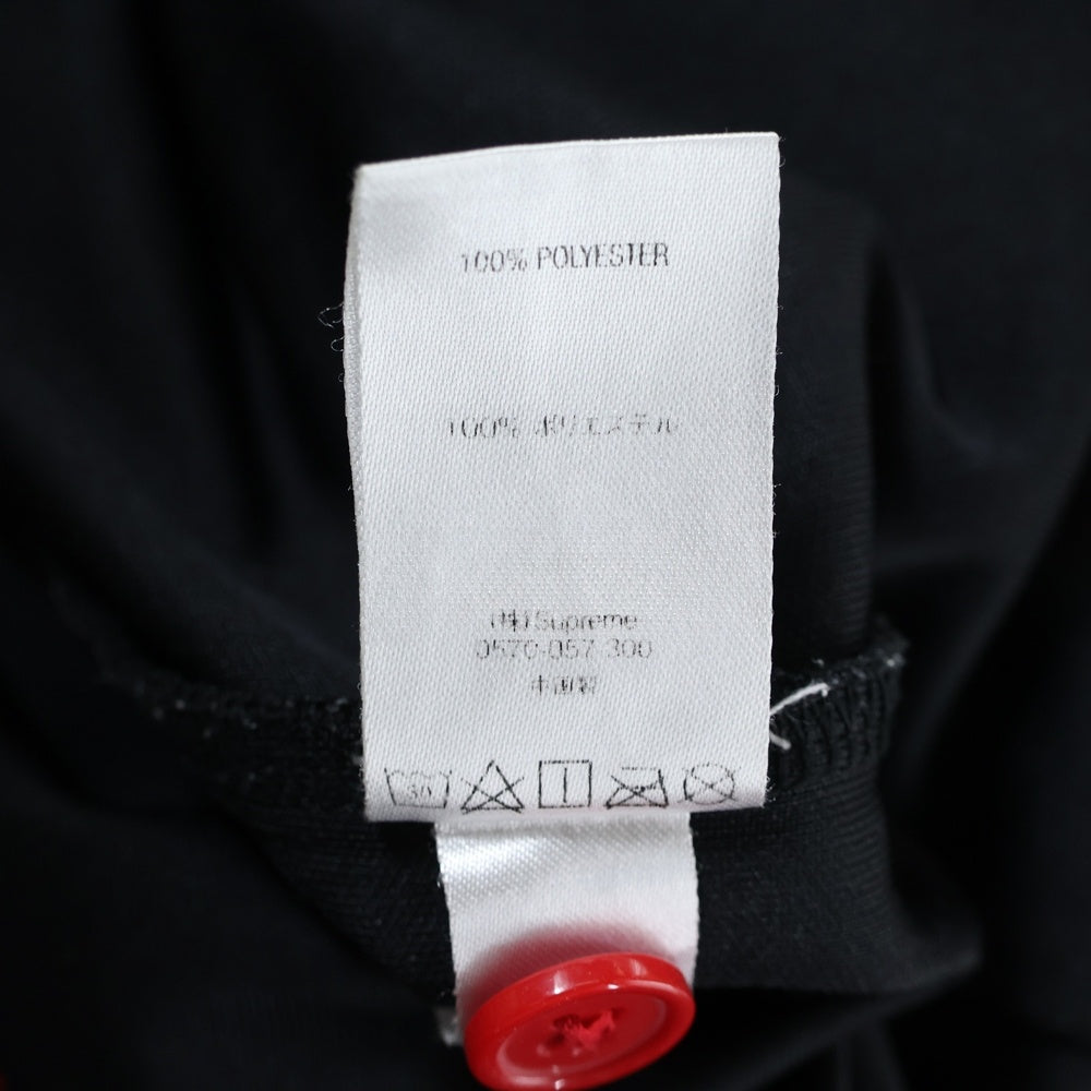 SUPREME(シュプリーム) 18AW Vertical Logo Baseball Jersey ロゴ刺繍 ベースボールシャツ ブラック/レッド