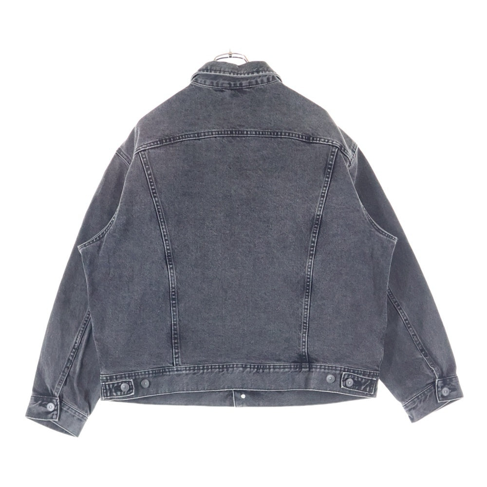 ZARA(ザラ) ウォッシュデニムジャケット トラッカージャケット ブラック