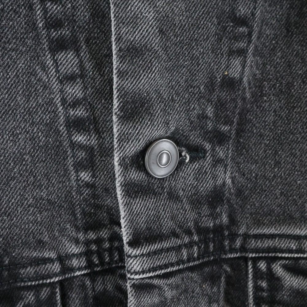 ZARA(ザラ) ウォッシュデニムジャケット トラッカージャケット ブラック