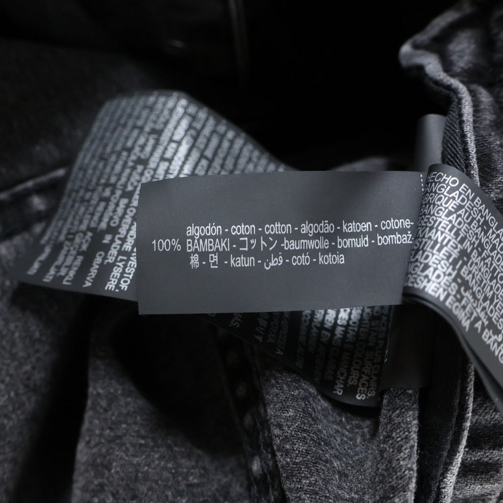 ZARA(ザラ) ウォッシュデニムジャケット トラッカージャケット ブラック