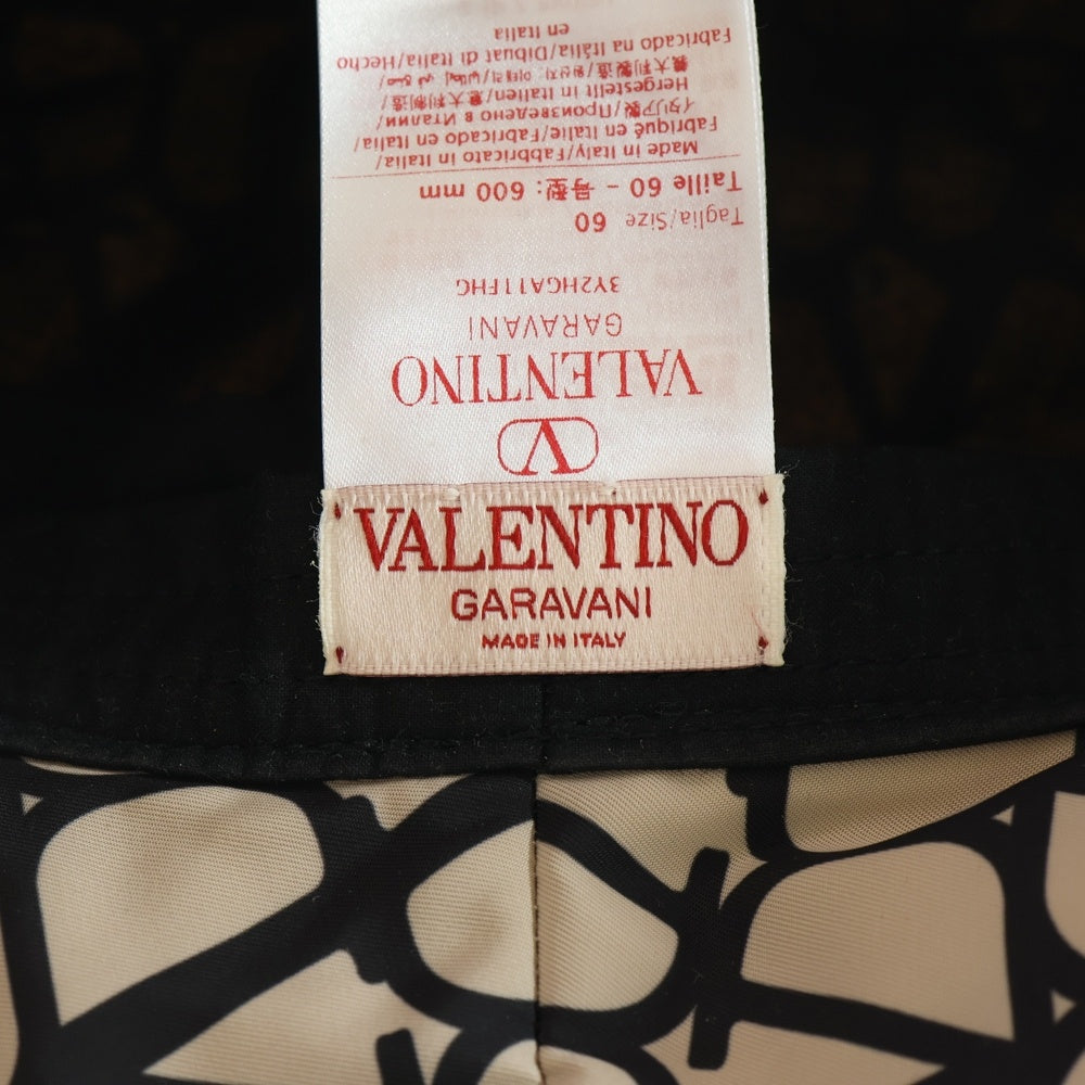 VALENTINO(ヴァレンティノ) 23AW トワルイコノグラフ バケットハット ベージュ/ブラック 3Y2HGA11FHG レディース