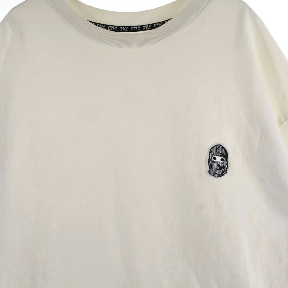 cvtvlist(カタリスト) CTLS CREW Basic Tee フロントワッペン クルーネック半袖Tシャツ カットソー ホワイト 2101090307