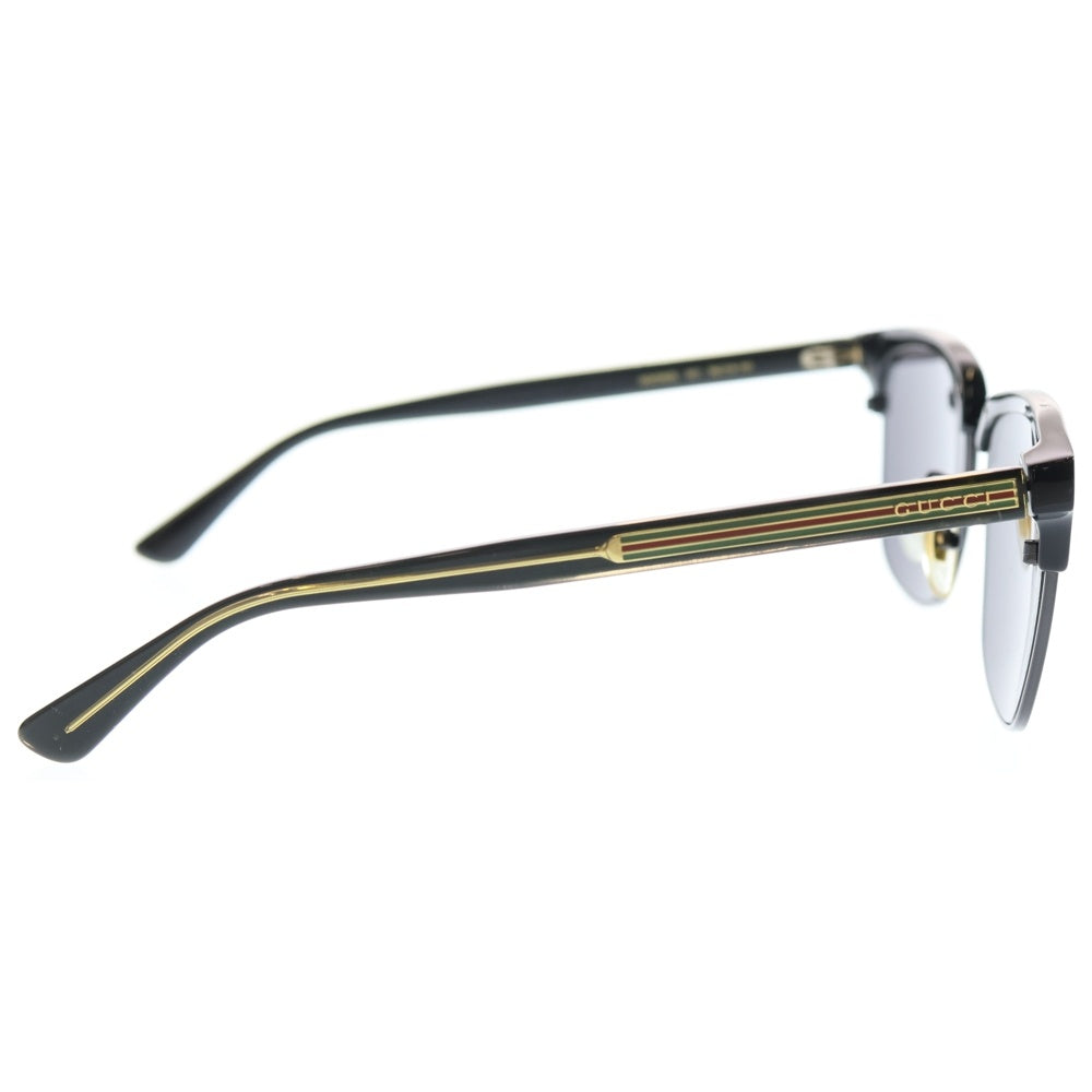 GUCCI(グッチ) スクエアフレーム メタルサングラス ブラック GG0382S