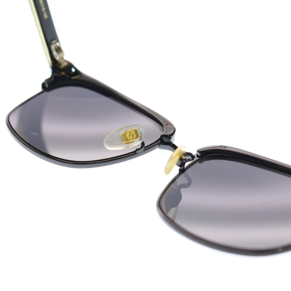 GUCCI(グッチ) スクエアフレーム メタルサングラス ブラック GG0382S