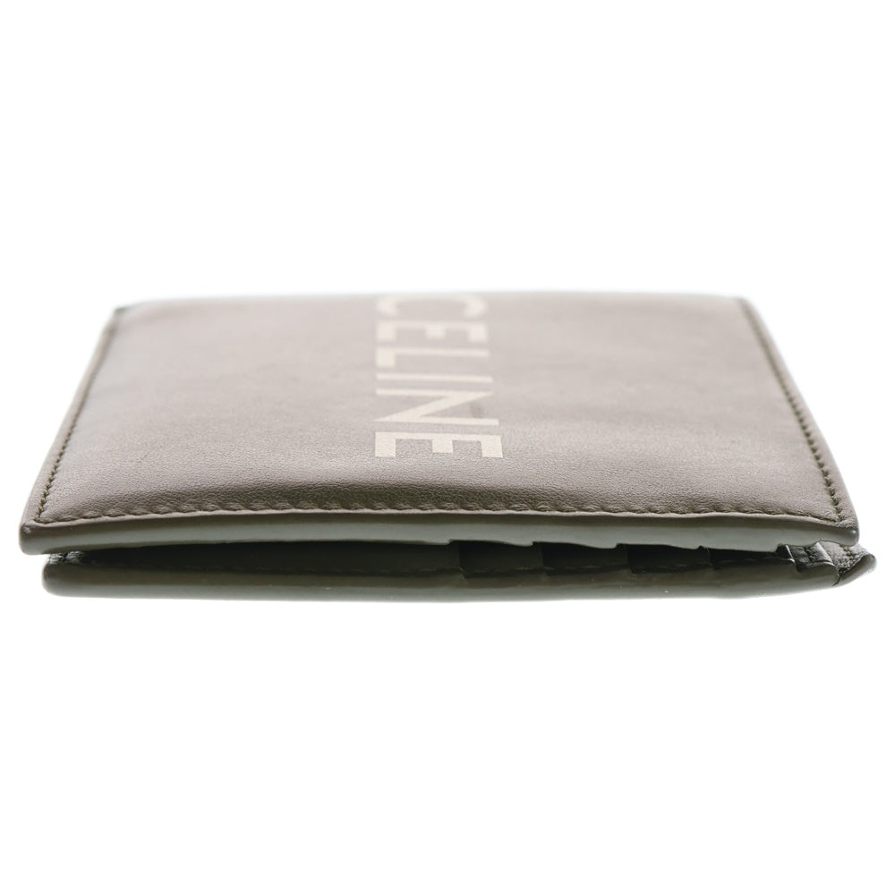 CELINE(セリーヌ) バイフォールド レザーウォレット 二つ折り財布 カーキ