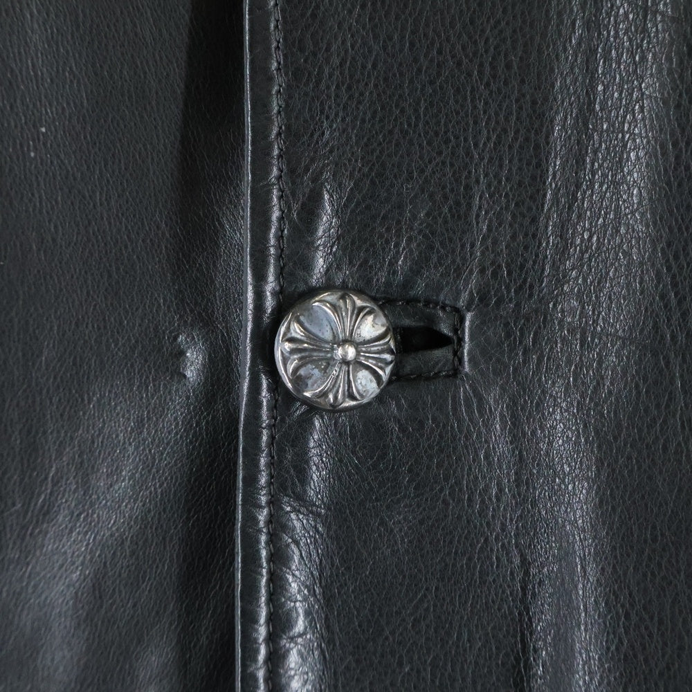 CHROME HEARTS(クロムハーツ) クロスボールボタン レザーカバーオール