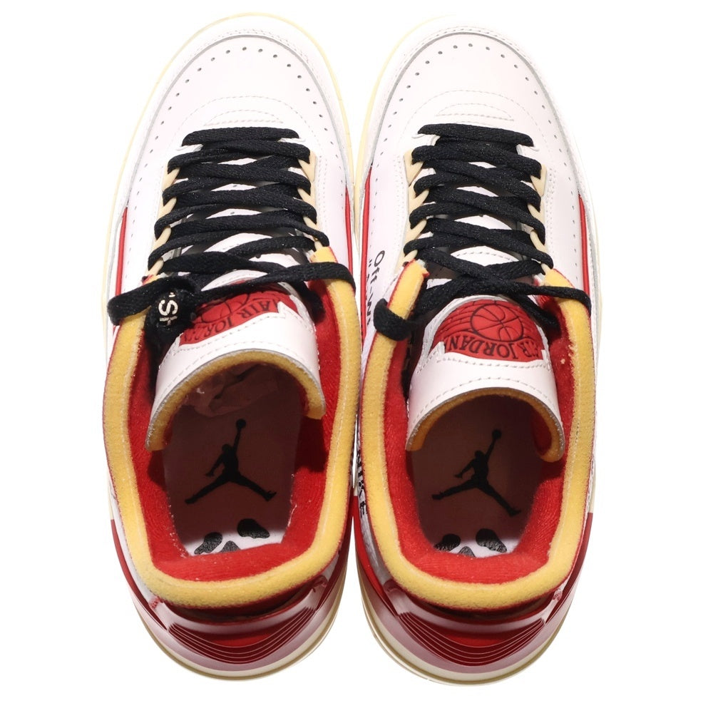 NIKE(ナイキ) ×OFF-WHITE AIR JORDAN 2 RETRO LOW SP DJ4375-106 オフホワイト エアジョーダン2 ローカットスニーカー US8/26cm ホワイト/レッド