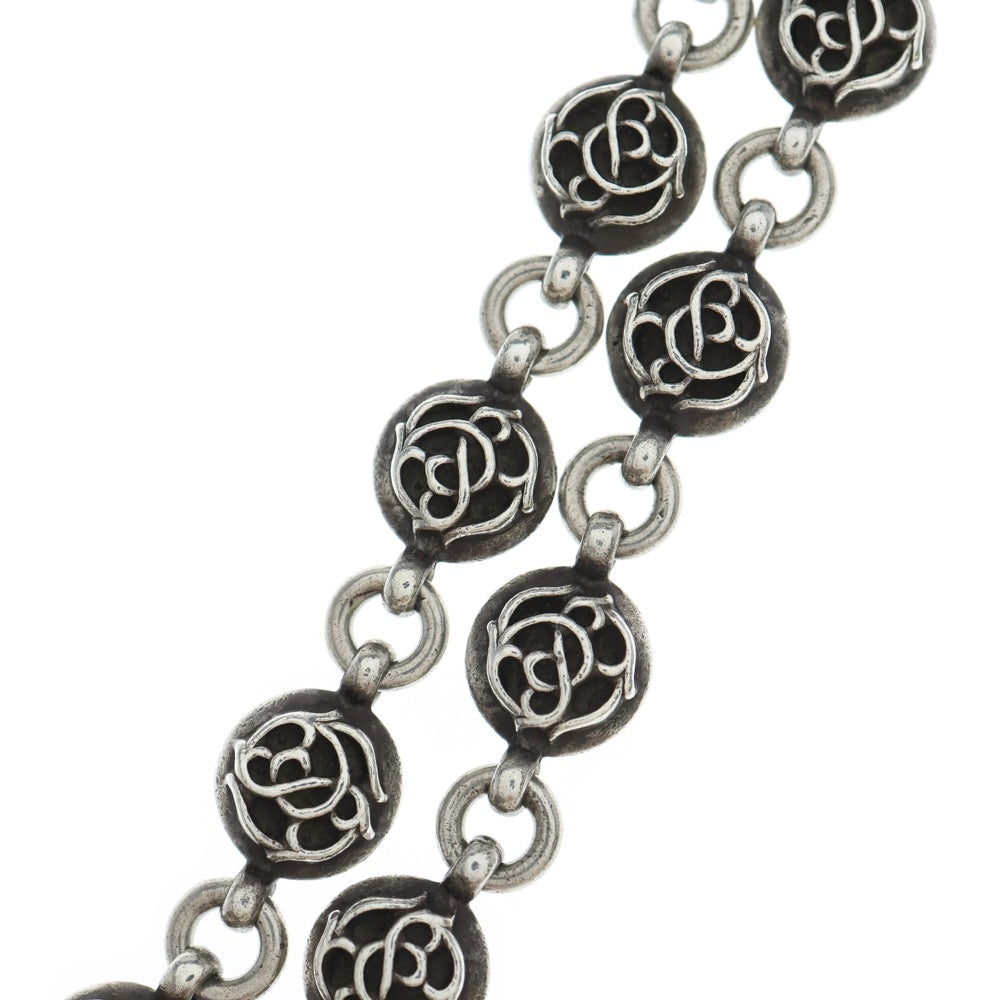 CHROME HEARTS(クロムハーツ) 2BALL SHORT-S/1クリップショート#2フローラルボール ウォレットチェーン シルバー