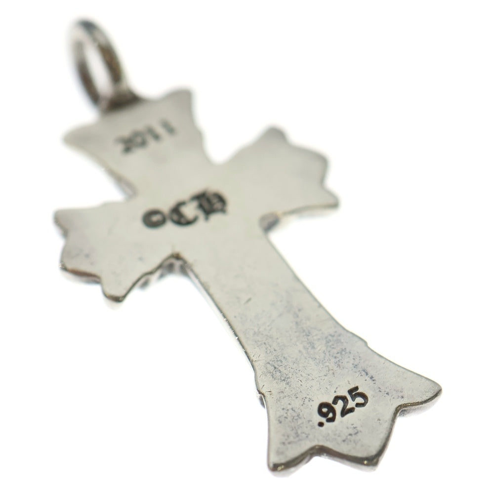 CHROME HEARTS(クロムハーツ) DBL CH CRS ダブルCHクロスチャーム PAVEダイヤ ペンダントトップ シルバー