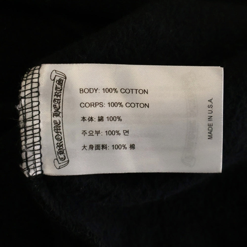 CHROME HEARTS(クロムハーツ) SWTSHRT PLVR ラスベガス限定 バック ホースシュー プリント プルオーバースウェットパーカー フーディー ブラック